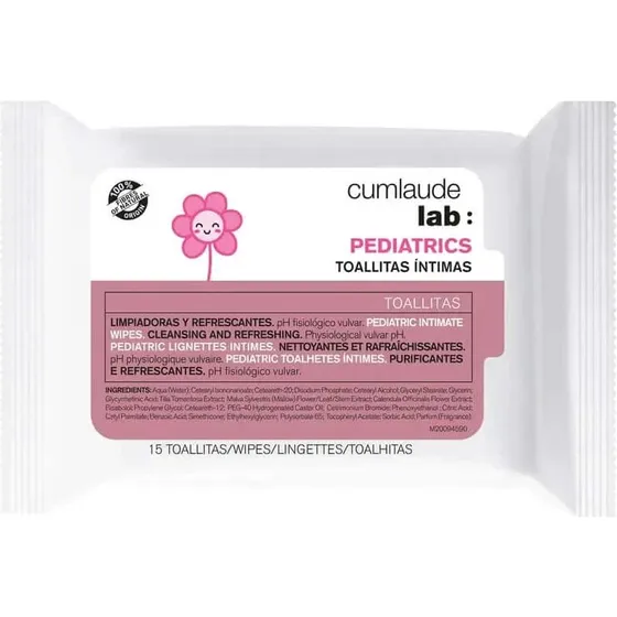 Cumlaude Lab Pediatrics Toallitas Íntimas 15 Unidades