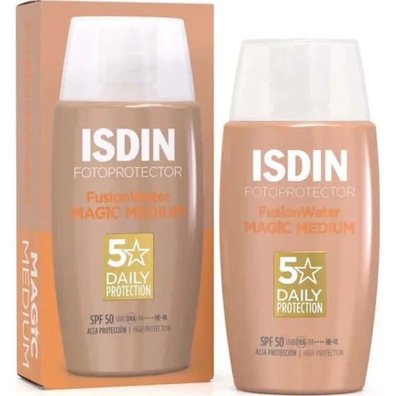 ISDIN FusionWater MAGIC Protector Solar con Color Medio SPF 50 50ml