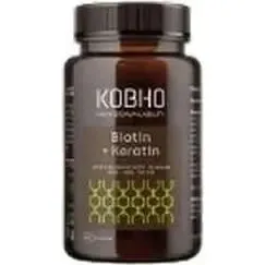 Kobho Labs Biotina + Suplemento de Queratina 60 Cápsulas