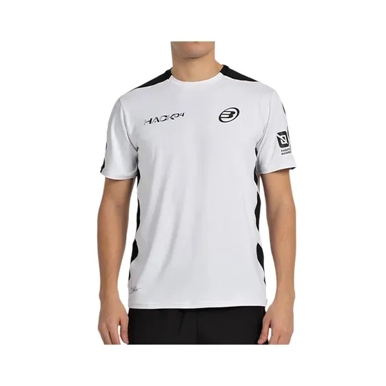 Bullpadel Paquito Navarro 25I - Camiseta de Pádel Hombre Blanca