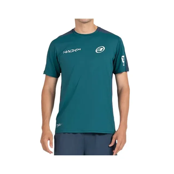 Bullpadel Paquito Navarro 25I - Camiseta de Pádel Verde Oscuro