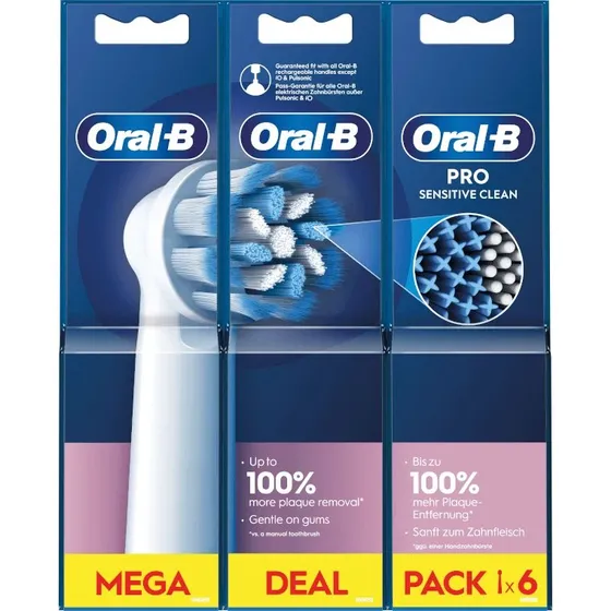 Oral-B Sensitive Clean 6 Cabezales para Cepillo Eléctrico