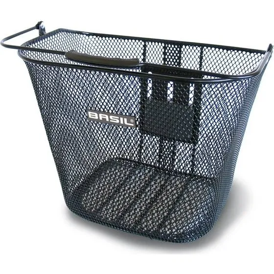 Basil Bremen Cesta Delantera KlickFix Negro