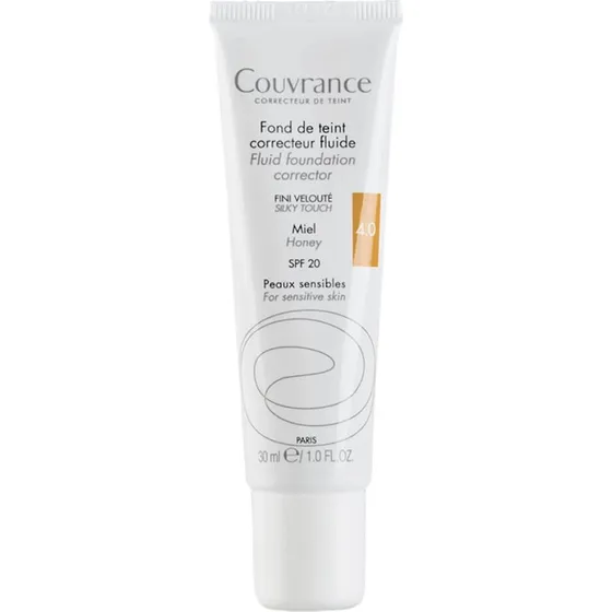 Avene Couvrance Base de Maquillaje Fluida Correctora SPF 20 Miel 4.0
