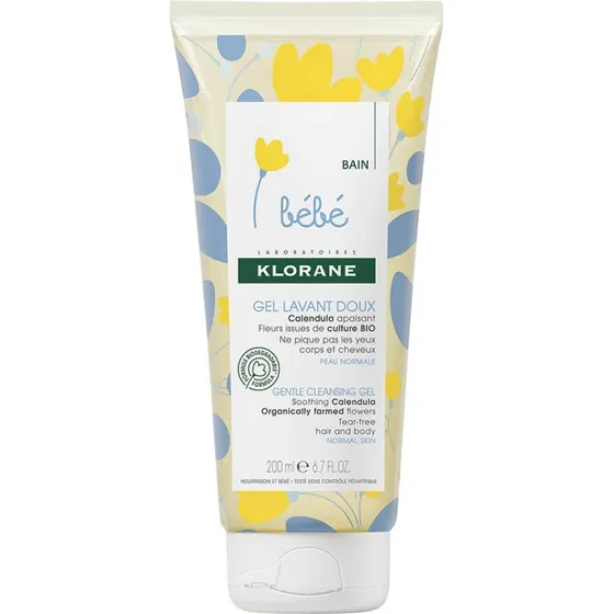 Klorane Baby Gel Espumoso Cuerpo y Cabello 200 ml