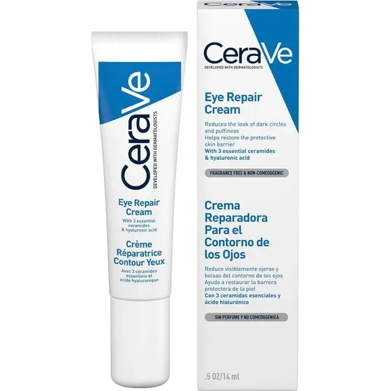 CeraVe Crema Reparadora de Ojos Hidratante con Ácido Hialurónico 14ml
