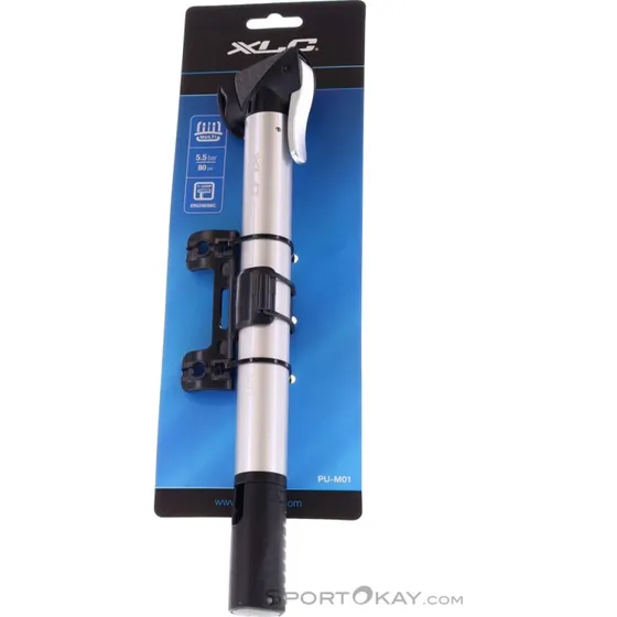 XLC Alfa Mini M01 Bomba de Mano 265mm Plata