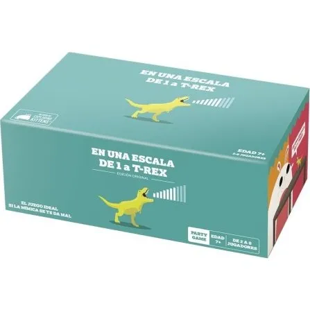 Asmodee En una escala de 1 a T-Rex Juego de Cartas