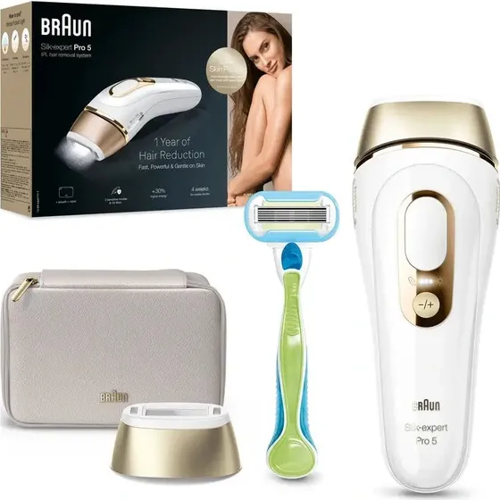 Braun Silk-expert Pro 5 PL5052 IPL Oro Blanco