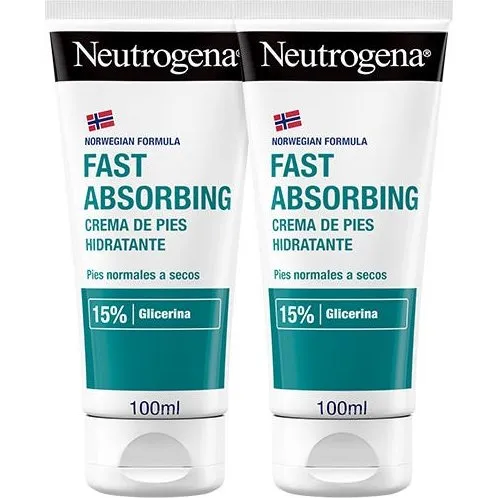 Neutrogena Crema Pies Absorción Inmediata 2x100 ml