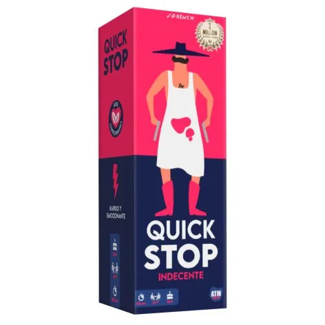 Asmodee Quick Stop Indecente Juego de Cartas para Adultos