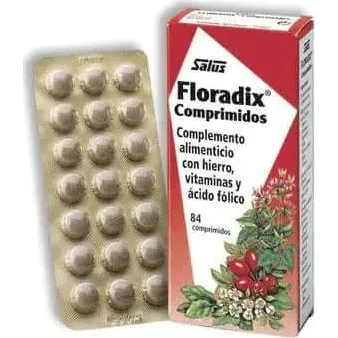 Floradix Complemento alimenticio con Hierro y Vitaminas 84 comprimidos