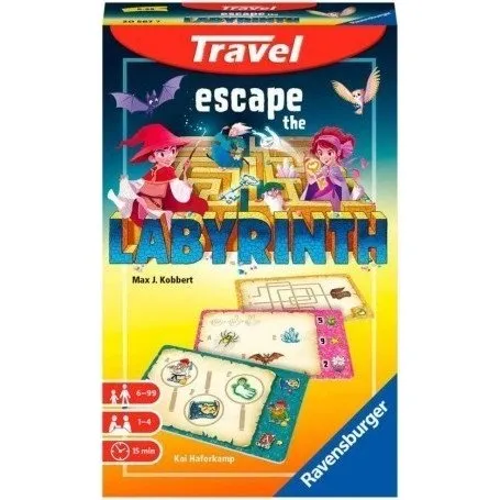 Ravensburger Escape the Labyrinth Travel - Juego de Cartas