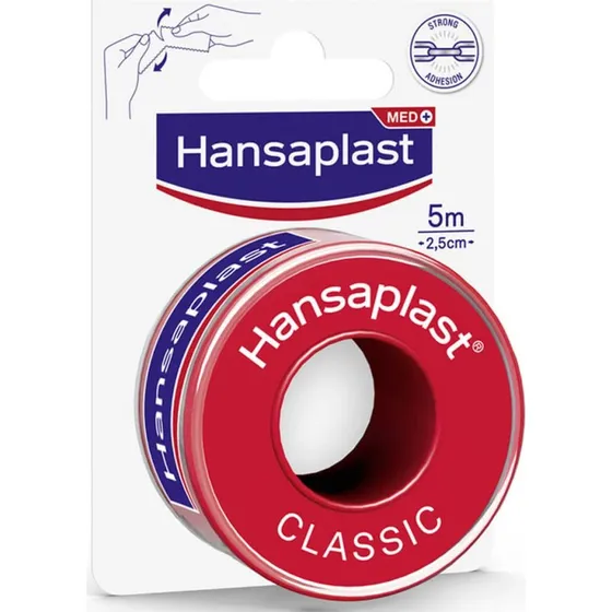 Hansaplast Esparadrapo Classic de Tela 5m x 2,5cm