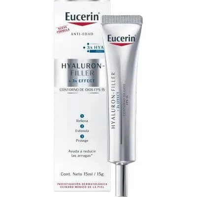Eucerin Hyaluron Filler Triple Contorno de Ojos Antiedad 15ml