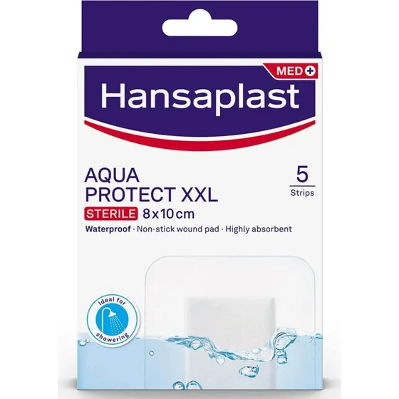 Hansaplast Aqua Protect XXL Almohadillas Impermeables 8x10cm (5 uds)