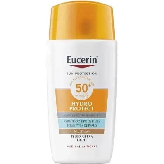 Eucerin Sun Face Hydro Protect Fluido FPS50+ Tintado Medio 50ml