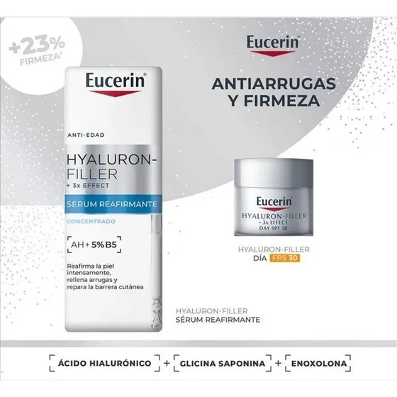 Eucerin Hyaluron Filler Sérum Reafirmante 30ml + Crema de Día 20ml