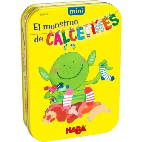 Haba El Monstruo de los Calcetines Mini - Juego de Mesa Infantil