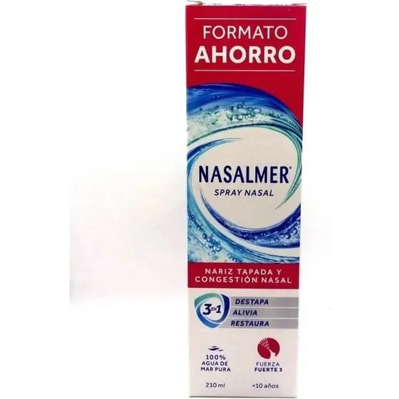 Nasalmer Fuerza Fuerte 3 Spray Nasal Hipertónico 210 ml