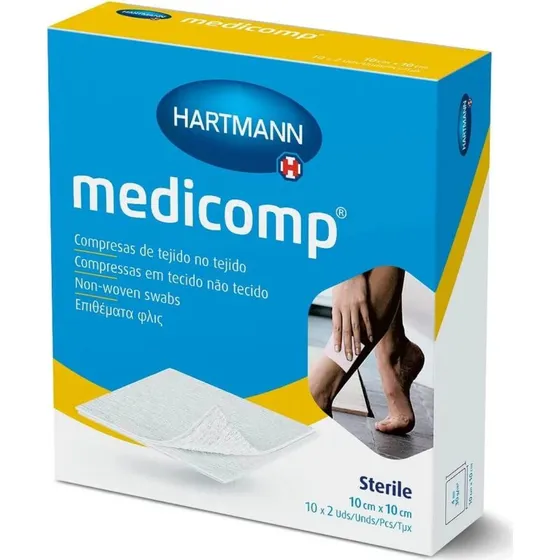 Hartmann Medicomp Apósitos Estériles 10 x 10 cm (20 Unidades)
