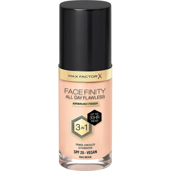 Max Factor Facefinity All Day Flawless 3en1 Foundation N55 Beige 30ml