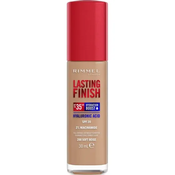 Rimmel London Base de Maquillaje Lasting Finish 35H 200 Beige Suave