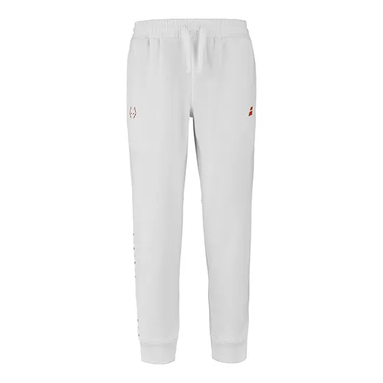 Babolat Sweat Pant Juan Lebrón SS26 - Pantalón de Algodón Blanco