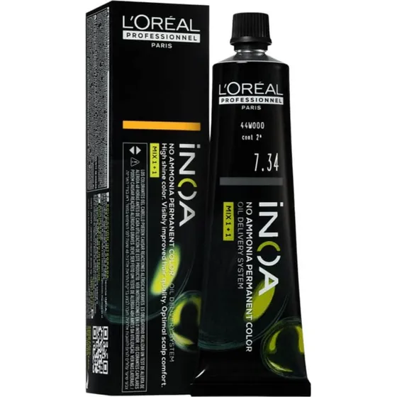 L'Oréal Professionnel INOA 7.34 Rubio Cobrizo Dorado 60 ml