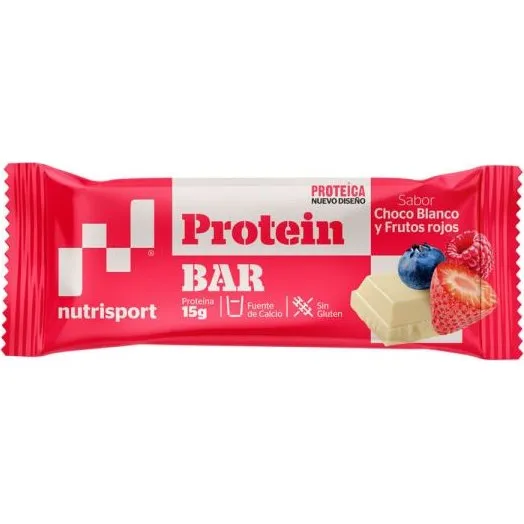 Nutrisport Barrita Proteica Chocolate Blanco y Frutos Rojos 44g