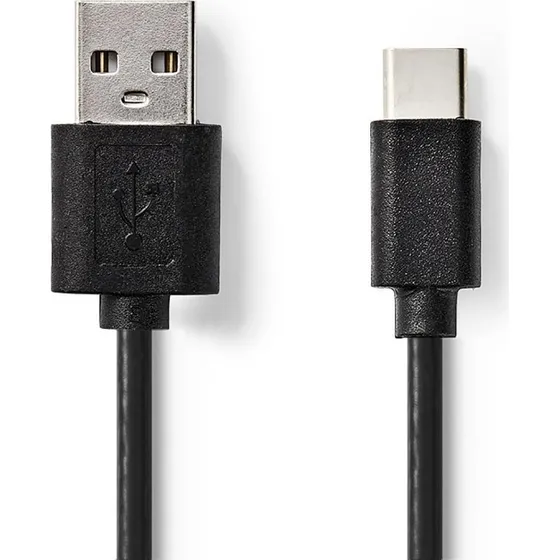 Nedis Cable USB-C/USB-A 1 m Negro