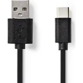 Nedis Cable USB-C a Lightning - Negro