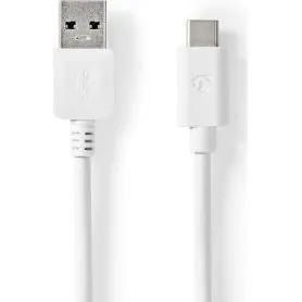 Nedis Cable USB-C a USB-A 1,5 m Vernikkeld