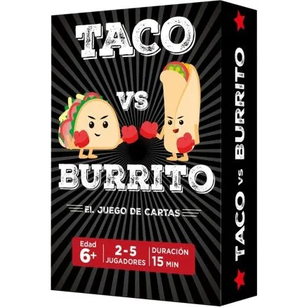 Asmodee Taco vs Burrito - Juego de Cartas de Estrategia