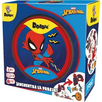 Dobble Spiderman - Juego de Cartas de Observación y Velocidad