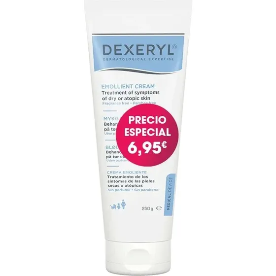 Dexeryl Crema Emoliente para Piel Seca y Atópica, 250g