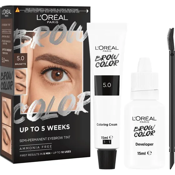 L'Oréal Paris Brow Color 5.0 Brunet - Tinte de Cejas Semipermanente