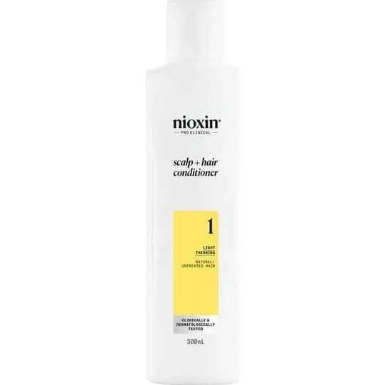 Nioxin System 1 Acondicionador para Cabello Natural con Adelgazamiento Ligero, 300 ml
