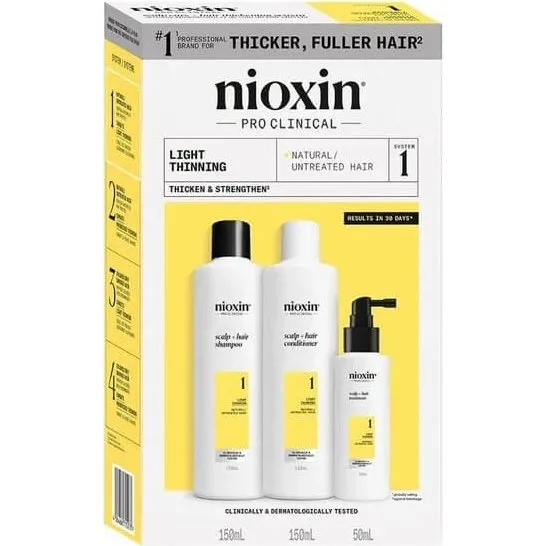 Nioxin System 1 Kit para Cabello Natural con Adelgazamiento Leve