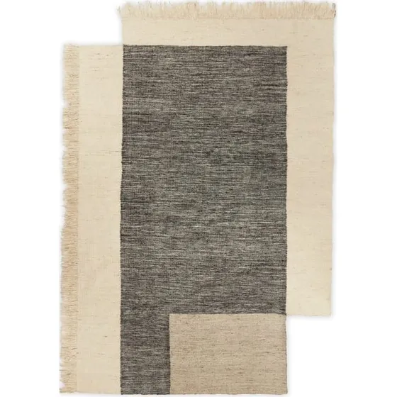 Ferm Living Alfombra COUNTER 200x300 cm Carbn/Blanco Roto