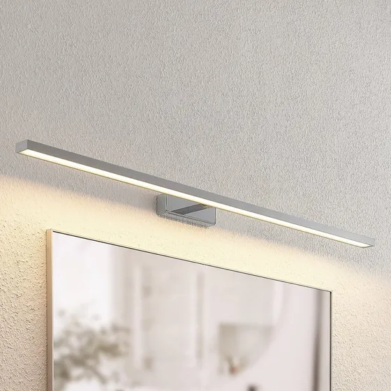 Lámpara de espejo LED Lindby Jukka, 120 cm, Cromo