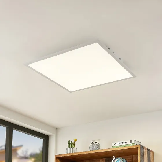 Lindby Lámpara de Techo LED Quais 60x60 4.000K Blanca