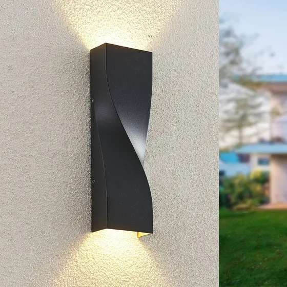 Lucande Tibelya Aplique LED de Exterior Up/Down Antracita