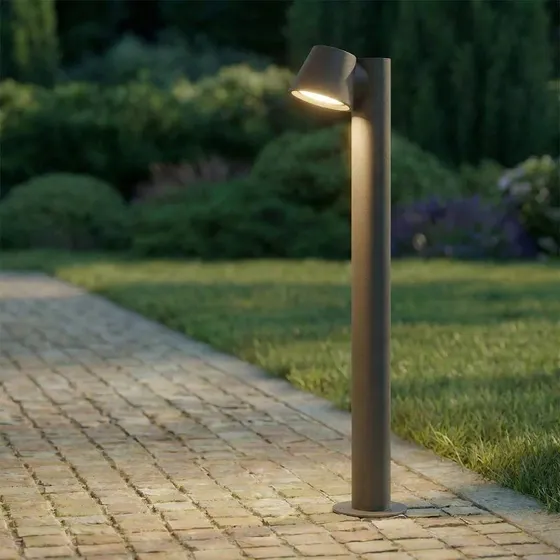 Lindby Bolardo Luminoso Ileyna Antracita 70 cm