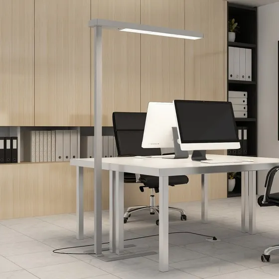 Arcchio Lámpara de Pie Susi con Sensor y Regulador Táctil - Plata