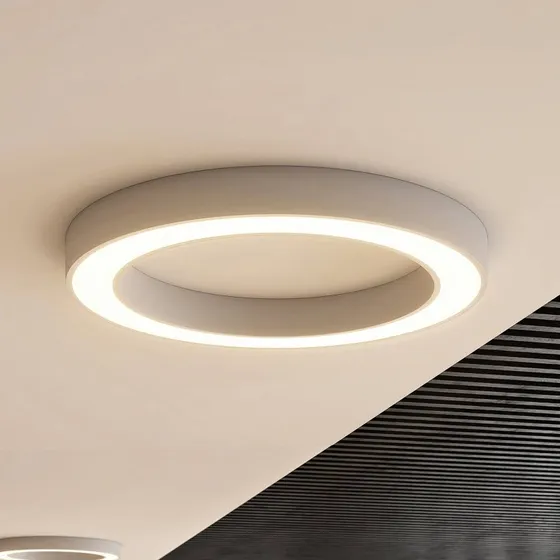 Arcchio Sharelyn Plafón LED de Anillo, Ø 80 cm, Blanco, Atenuable