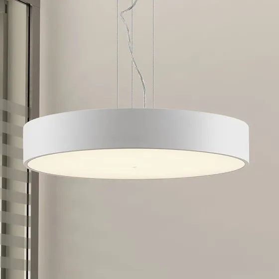 Lámpara colgante LED Arcchio Noabelle, Ø 60 cm, blanca, metal