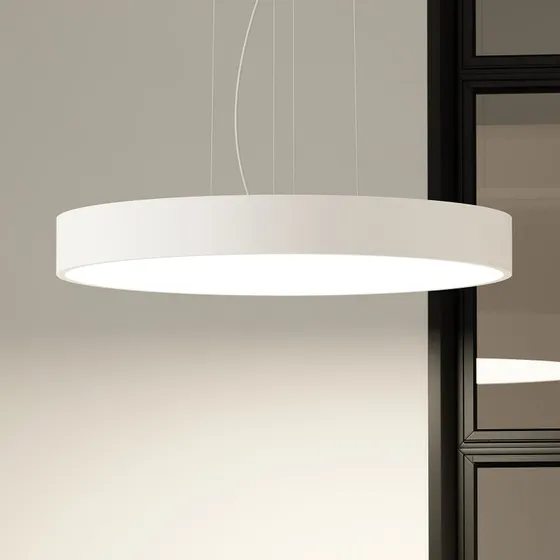 Arcchio Lámpara Colgante LED Noabelle, 80 cm, Blanco, Metal