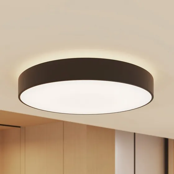 Arcchio Vanida Lámpara de Techo LED Negra Ø60 con Luz Up/Down