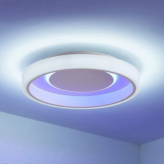 Lámpara de Techo Wikani Lindby - LED RGB y CCT con Control Remoto